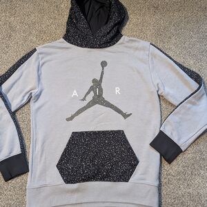 Gray and Black Men's Hoodie